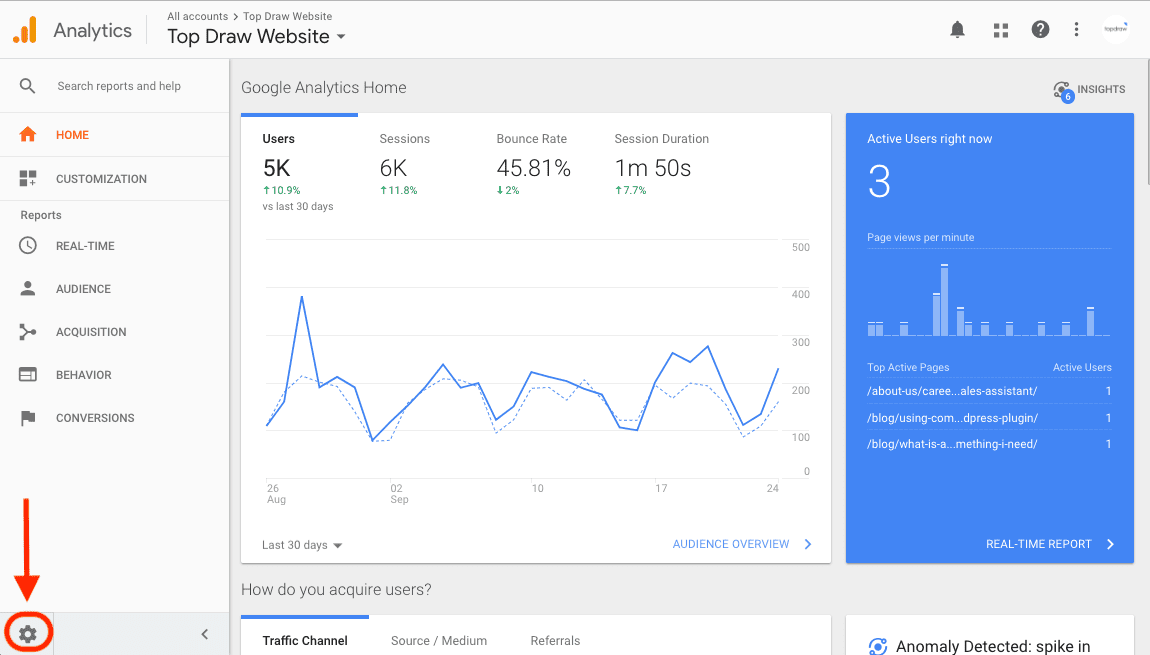 Google Analytics Admin