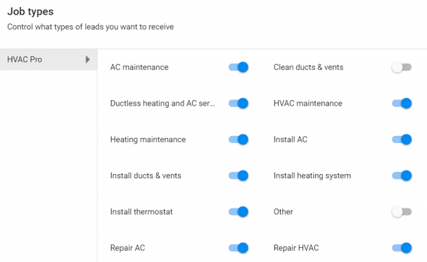 Local Service Plumbing Job Types