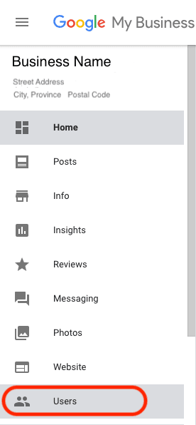 Google My Business - User Management